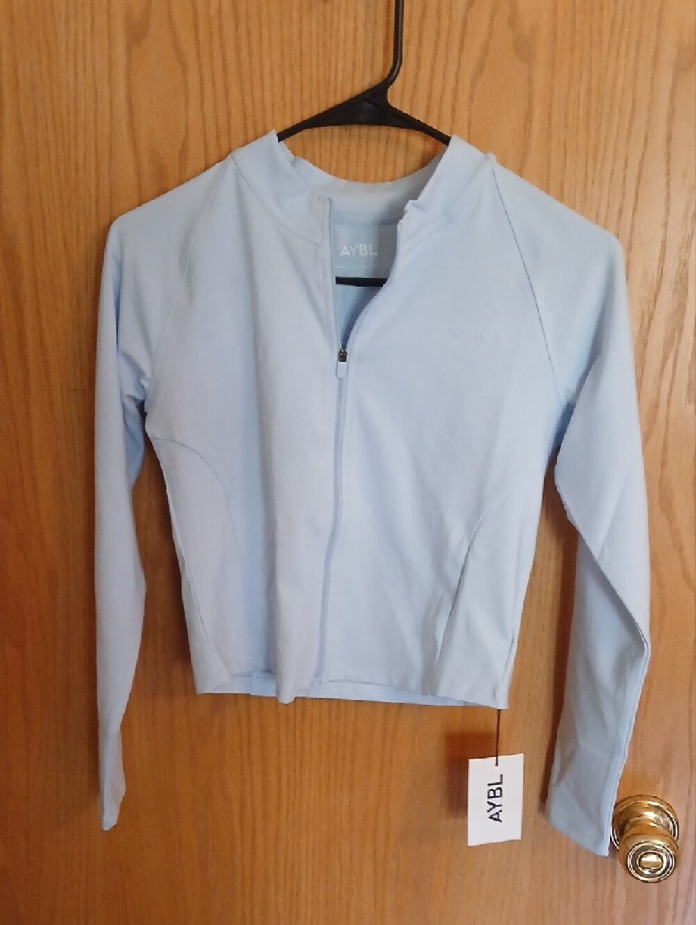 AYBL Light Blue 3-Piece Active Set - Jacket, Leggings, Sports Bra - Picture 4 of 6